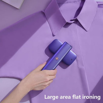 G5 Steam 2-in-1 Professional Handheld Steamer for Clothes,Iron for Clothes, Just 1lbs Lightly, 10 Minutes of Continuous Steam 1200W Light Steam Iron for Travel and Home (Purple)