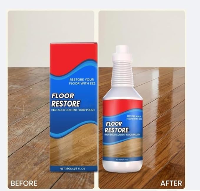 Floor Restore Solution, Floor Restorer & Clean Hardwood Restore, Wood Restorer, 150ml Flooring Protection Agent For Shine Wood, Laminate, Vinyl (2pcs)