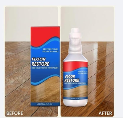 Floor Restore Solution, Floor Restorer & Clean Hardwood Restore, Wood Restorer, 150ml Flooring Protection Agent For Shine Wood, Laminate, Vinyl (1pcs)