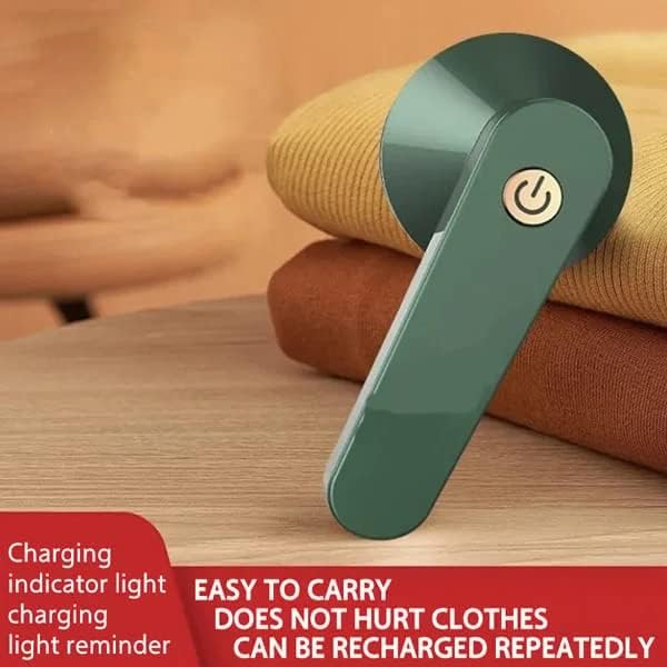 Electric Lint Remover Rechargeable - 2023 New Portable Instantly Lint Remover, Magic Fabric Shaver Fuzz Remover, Electric Lint Remover for Clothes, Effective Lint Shaver for Home Daily Use (Green)