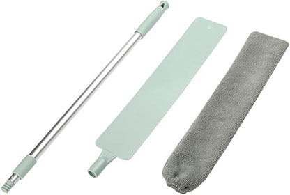 Extendable Microfiber Duster for Home Cleaning, Flexible Dust Sweeper with Bendable Handle, Household Dust Removal Tool for Hard-to-Reach Areas Under Furniture