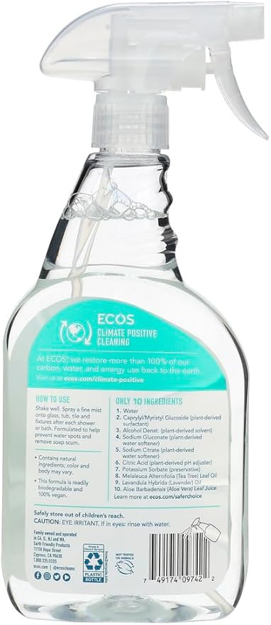 Earth Friendly Products Shower Cleaner with Tea Tree Oil FamilyValue 4Pack (22-Ounce)-Vdg-Earth