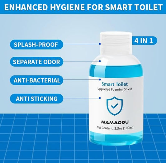 MAMADOU 100ml Smart Toilet Foaming Agent Splash Proof Foam Shield Cleaner Liquid Deodorizing Stain-Resistant Special Cleaning Toilet Bowl For Fresh Bathroom