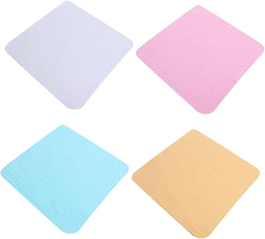 balacoo 4pcs Microfiber Dishcloth Set Water Absorbent Kitchen Cleaning Cloth Thickened Sturdy Cotton Kitchen Towels for Dishwashing and Household Cleaning