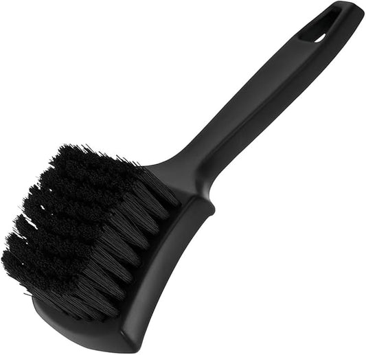 8.3×2.5 Inch Carpet Cleaning Brush, Scrub Brush for Floor Mats, Car Wheel Hub Cleaning Brush for Car Interior and Home, Car Wash Brush Automotive Tire Brush with Soft Bristle Short Handle