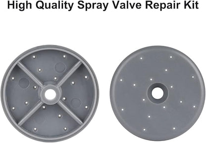 Spray Valve Repair Kit 1.42 GPM Pre-Rinse Spray Face for All Commercial Faucet Sink Dish Sprayer Valve, Touch On Kitchen Sink Faucets Repair Kit Replacement, Gray