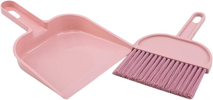 Mini Broom and Dustpan Set, Compact Cleaning Kit for Home Car Camping Small Spaces Pet Cleanup and Travel
