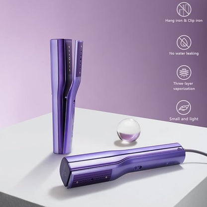 G4 Pro Smart Handheld Steamer for Clothes – Global Voltage Adaptation, 900W Palm-Sized & Lightweight (0.8lb), Dual Steam Modes, Easy Wrinkle Remover, Auto Shut-Off for Travel & Home (purple)