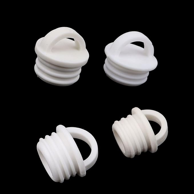 10 Pack Mop Bucket Drain Plug Replacement End Cap Stopper Rubber Sealing Plugs with Ring Grip for Spin Flat Mops and Buckets System Water Tub Tubing Holes Bathtub Kitchen Bathroom