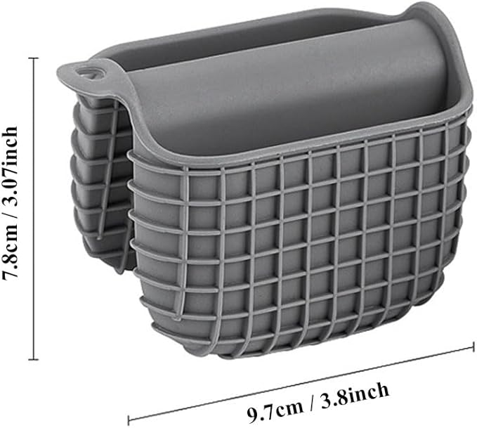 2 Pack Silicone Oven Mitts for Cooking, Heat Resistant Oven Mitt Set, Flexible Oven Gloves, Mini Oven Mitts Set with Non-Slip & Grip Heat Kitchen Mitt for Kitchen Cooking Baking (Grey)