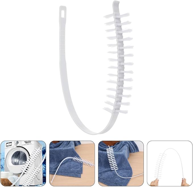 Healeved 2pcs Washing Machine Cleaning Brush with Long Bristles for Drum and Dryer Interior, Sturdy Cleaner Brush for Washing Machine and Dryer Maintenance