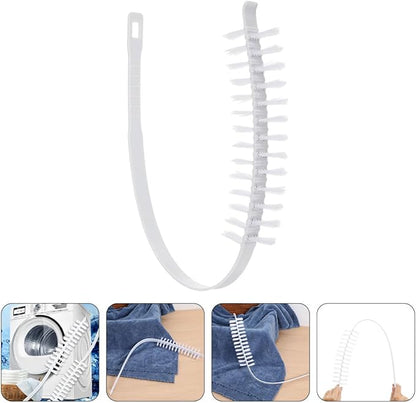 Healeved 2pcs Washing Machine Cleaning Brush with Long Bristles for Drum and Dryer Interior, Sturdy Cleaner Brush for Washing Machine and Dryer Maintenance