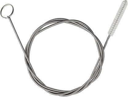 Extra Long Pipe Tube Cleaner Fridge Drain Pipe Dredging Tool Flexible Drain Brush Skinny Tube Spiral Cleaning Brush Drinking Straw Cleaner Brush Nylon Spring Aquarium Filter Brush 155CM (1)