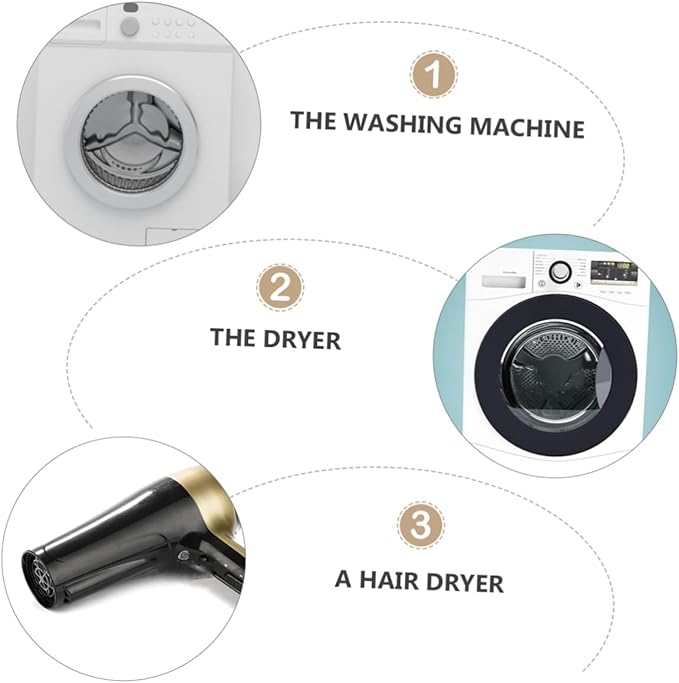 FOMIYES Extended Handle Washing Machine Cleaning Brush Dryer Vent Cleaner Tool for Home Stainless Steel Rod and Brush Head for Exhaust Port and Duster Cleaning