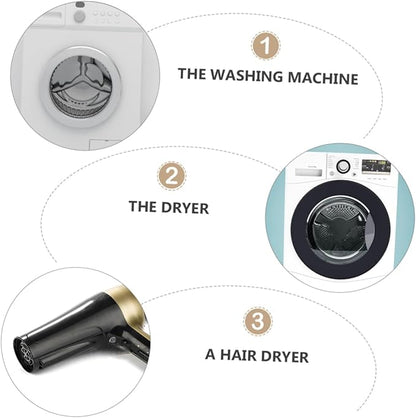 FOMIYES Extended Handle Washing Machine Cleaning Brush Dryer Vent Cleaner Tool for Home Stainless Steel Rod and Brush Head for Exhaust Port and Duster Cleaning