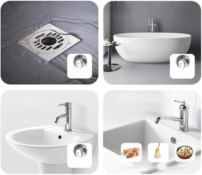 Powerful Pipeline Dredging Powder, Powerful Sink And Drain Cleaner Powder, Drain Clog Remover Agent, Drains Cleaner and Deodorizer, Multi-Purpose Pipe Cleaner for Kitchen Bathroom Toilet (4)