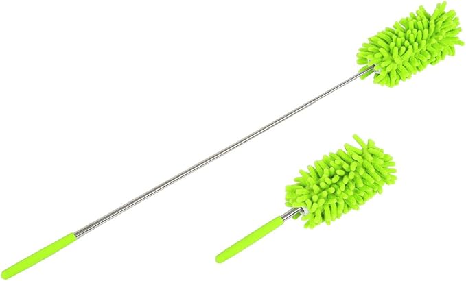 Maguu Long-Reach Washable Dusting Brush with Telescoping Pole,Retractable Extendable Flexible Microfiber Duster for Home Car and Office(Set of 3)