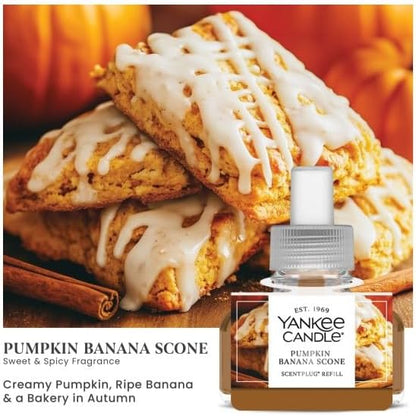 Yankee Candle Pumpkin Banana Scone ScentPlug Refills (Pack of 6)
