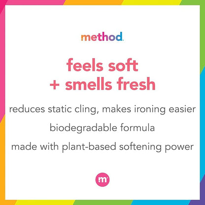 Method Fabric Softener; Ginger Mango; 53.5 Ounces; 45 Loads; 2 pack; Packaging May Vary