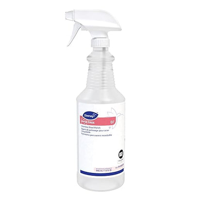 Diversey 94368259 SUMA INOX Stainless Steel Polish, Cleans Appliances, Brass, Copper & Polishes Metals, Ready-to-Use Spray, 32-Ounce