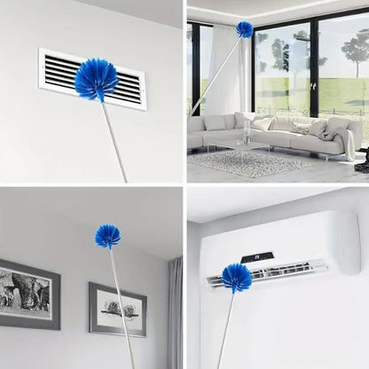 Microfiber Feather Duster 7-in-1 Kit, Dusters for Cleaning, Duster with Extension Pole 100 Inches, Cobweb Duster, Microfiber Dusters for High Ceilings and Fans, Blinds, Cars and Furniture
