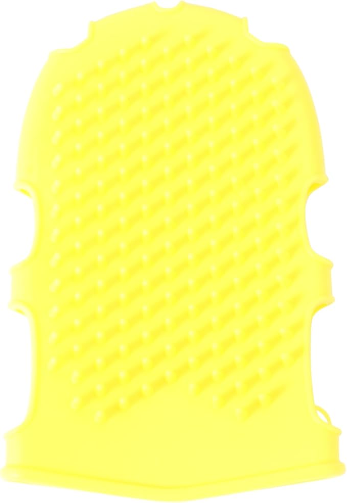 Mikinona Double Sided Silicone Bath Gloves Back Scrubber for Shower with Exfoliating Massage and Body Cleansing Scrubbers Soft Bath Glove Brush for Home Bathroom Use 6.69X4.33X0.82In