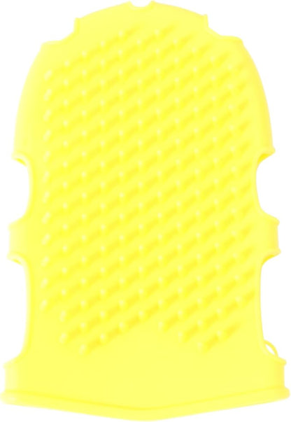 Mikinona Double Sided Silicone Bath Gloves Back Scrubber for Shower with Exfoliating Massage and Body Cleansing Scrubbers Soft Bath Glove Brush for Home Bathroom Use 6.69X4.33X0.82In