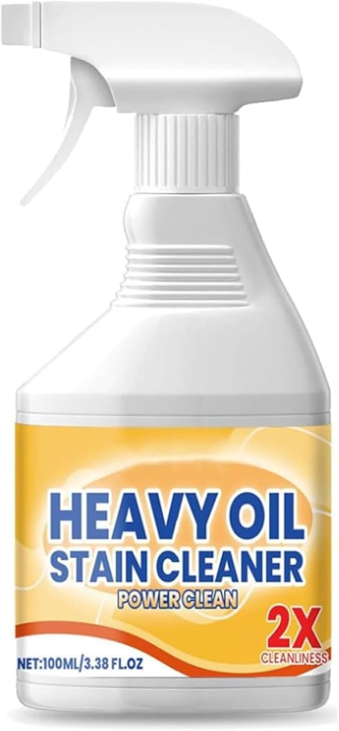 Kitchen Cabinet Cleaners and Polishers, Kitchen Heavy Oil Cleaner Spray, Grease Remover for Stove, Oven, Dishwasher (1 pcs)
