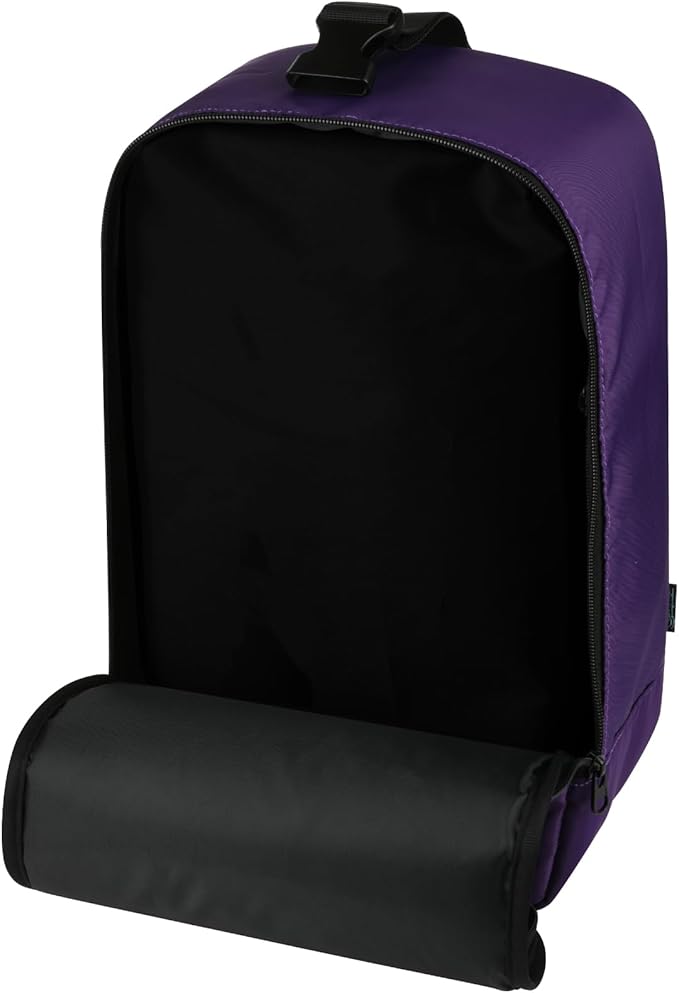 Beautyflier Travel Steam Iron Bag for Conair Handheld Garment Steamer, Portable Handheld Design Steamer Carrying Case Holder Iron Case Organizer with Hanging Buckle Strap, Bag Only (Purple)