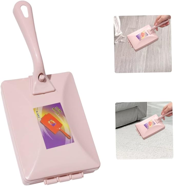 Carpet Debris Brush Double-Roller Sofa Sweeper Handheld Dusting Cleaner Pink Carpet Debris Brush,Double-Roller Cleaning Brush,Carpet dusting Brush,Carpet Sofa Sweeper,Carpet Cleaning Brush
