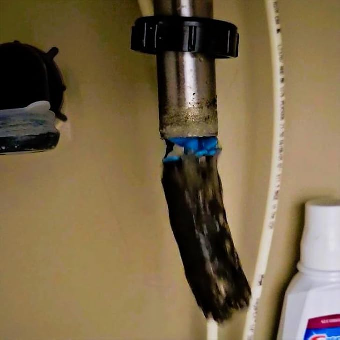 Drain Cleaining Tool for Sinks - Sink Drain Cleaner Helps Clear Clogs, Hair, Buildup, Sludge, Gunk - Better, Safer, Cleaner Unclogger than Chemicals, Liquids, Bladders, Barbed Tools, and Snakes