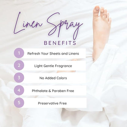 Tobacco Linen Spray, 16 ounces - Eclectic Lady Sheet and Linen Spray - No Artificial Colors, Parabens, or Preservatives - Long-Lasting Scent for Bed, Fabric & Pillow