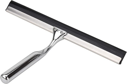 Aliglow All Purpose Stainless Steel Squeegee for Glass Shower Doors, Car Window, Home Mirrors, Bathroom Shower Cleaner Wiper 10 inches