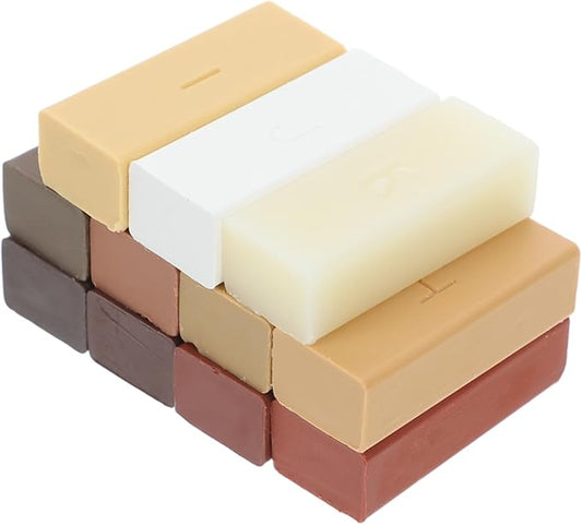 11pcs Wood Floor Repair Wax Blocks Easy Scratch Repair for Hardwood Laminate Vinyl Natural Color Protection for Furniture Flooring