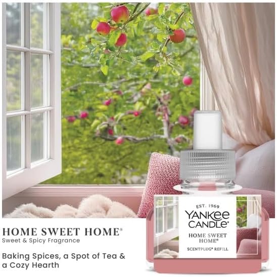 Yankee Candle ScentPlug Refill (2.5 Ounce (Pack of 4), Home Sweet Home)