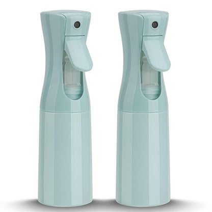 Spray Bottle for Hair (6.8OZ /200ML) Continuous Ultra Fine Mist Sprayer for Hair, Salons, Barber, Plants, Skin Care, Cleaning 2 Pack Blue