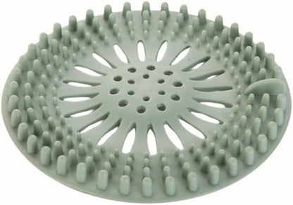 Shower Drain Hair Catcher 4 Pack – Silicone Bathtub Drain Cover, Hair Catcher for Shower Drain, Anti-Clog Drain Protector for Bathroom Tub, Kitchen Sink & Laundry, Flexible Reusable Drain Strainer