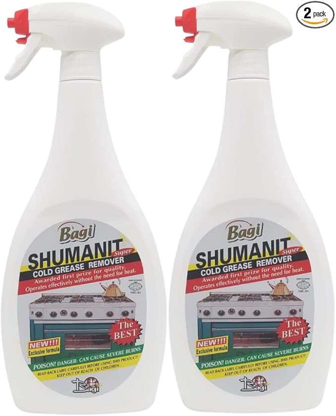 Shumanit Bagi Cold Grease Remover -Kosher For Passover 26.4 Fl Oz (2 Pack)