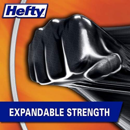 Hefty Ultra Strong Multipurpose Large Trash Bags, Black, Unscented, 30 Gallon 14 Count (Pack of 6)