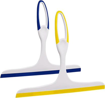 2Pcs Shower Squeegee, Squeegee for Bathroom, Glass, Shower Glass, Window, 9.8 "