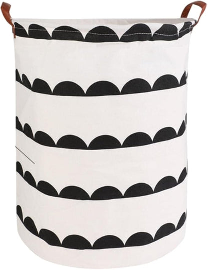1PC Folding Laundry Basket Round Storage Bin Bag Large Hamper Collapsible Clothes Toy Basket Bucket Organizer Large Capacity
