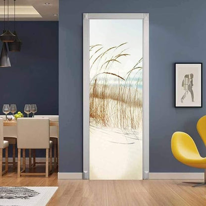 3D Door Stickers Murals - Sirte Dunes Peel and Stick Wallpaper Decals Removable PVC Waterproof Bedroom, Living Room Decoration 35.4"x78.7"