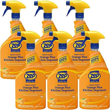 Zep Home Pro Orange Plus Kitchen Degreaser - 24 Fl. Oz. - R49506 - Pro Trusted Cleaning Power: Now in Refreshing Scents & Family Friendly Formulas (6)…