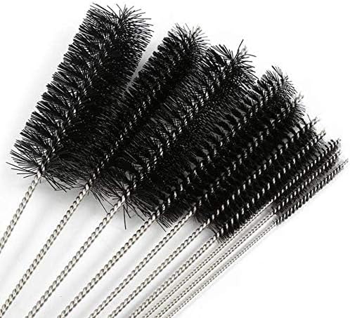 10pcs Refrigerator Condenser Cleaning Brush Clothes Dryer Lint Vent Cleaner Brush Foldable Washing Machine Home Brush Black