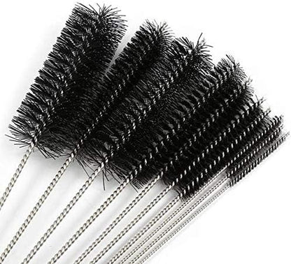 10pcs Refrigerator Condenser Cleaning Brush Clothes Dryer Lint Vent Cleaner Brush Foldable Washing Machine Home Brush Black