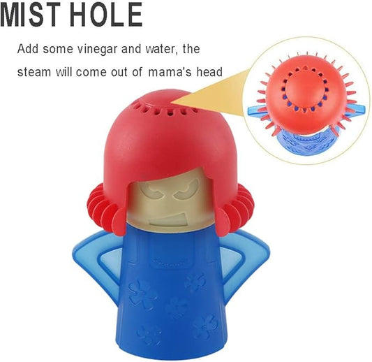 Angry Mama Microwave Oven Cleaner, Angry Mama Microwave Steam Cleaner Cleans the Crud in Minutes Using Vinegar and Water for Home Kitchen (Blue)