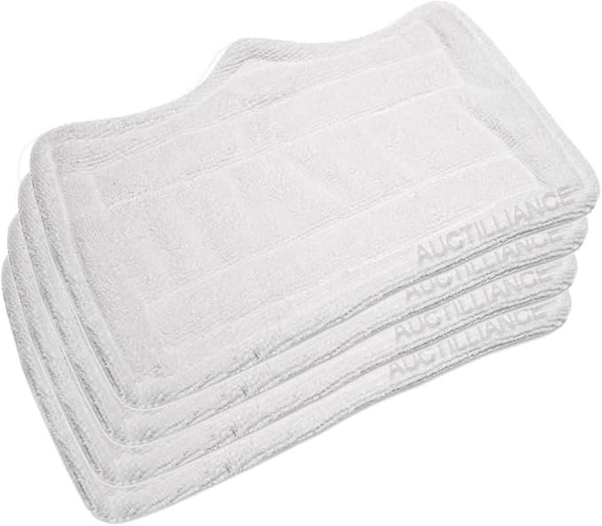 Clean Co. 4 Steam Pocket Mop Pads Compatible Replacement Pad for Shark Mops S3101W, S3250, S3250W, S3250CW, S3251N, S3101POD, SP100Q, S3251, SE200, S3251WC, FS3101, S3251_N2A, S3101CO