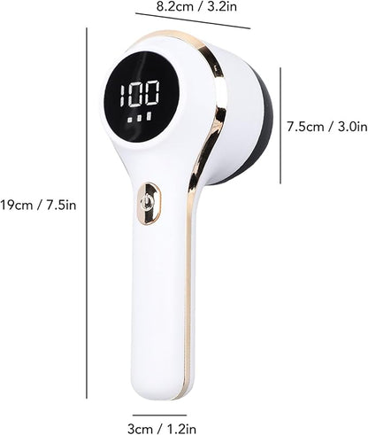 Yoidesu Rechargeable Fabric Shaver,Lint Remover with Digital Display,Electric Portable Sweater Shaver with 3 Speeds,6 Leaf Blades,Remove Pilling from Clothes,Furniture, Couch