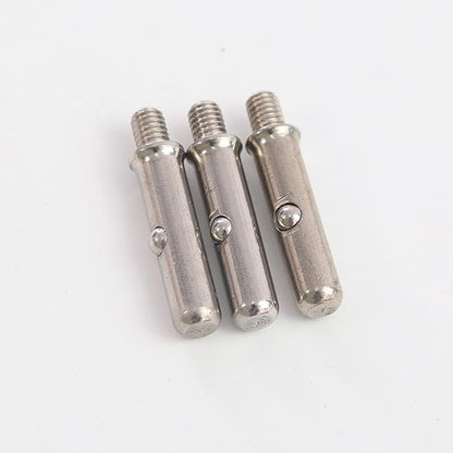 4 Set Kitchen Sink Strainer Central Pin Replacement M8 5/16'' Drain Basket Center Round Post Cover Handle Pull Rod Plug with Ball Lock Repair Parts Univers for for Standard Drains