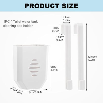 Toilet Tank Tablet Holder, 3.7 x 2.9 x 0.7 Inch Hanging Toilets Bowl Tablet Holder, Toilet Tank Bleach Tablets Bracket(SIZE:1 Pcs)